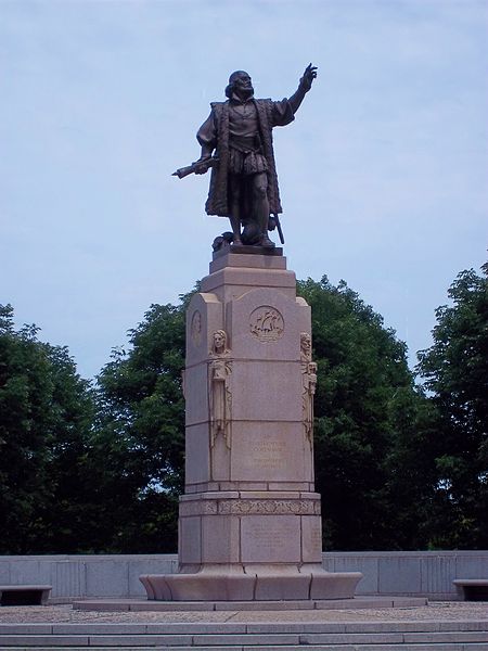 A Christopher Columbus Statue in Chicago