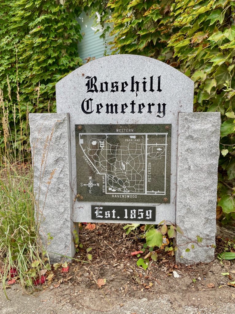 Rosehill Cemetery Map