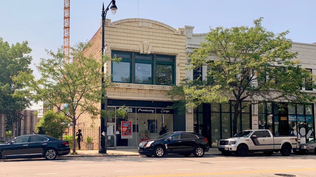 A picture of the Chess Records in Chicago storefront
