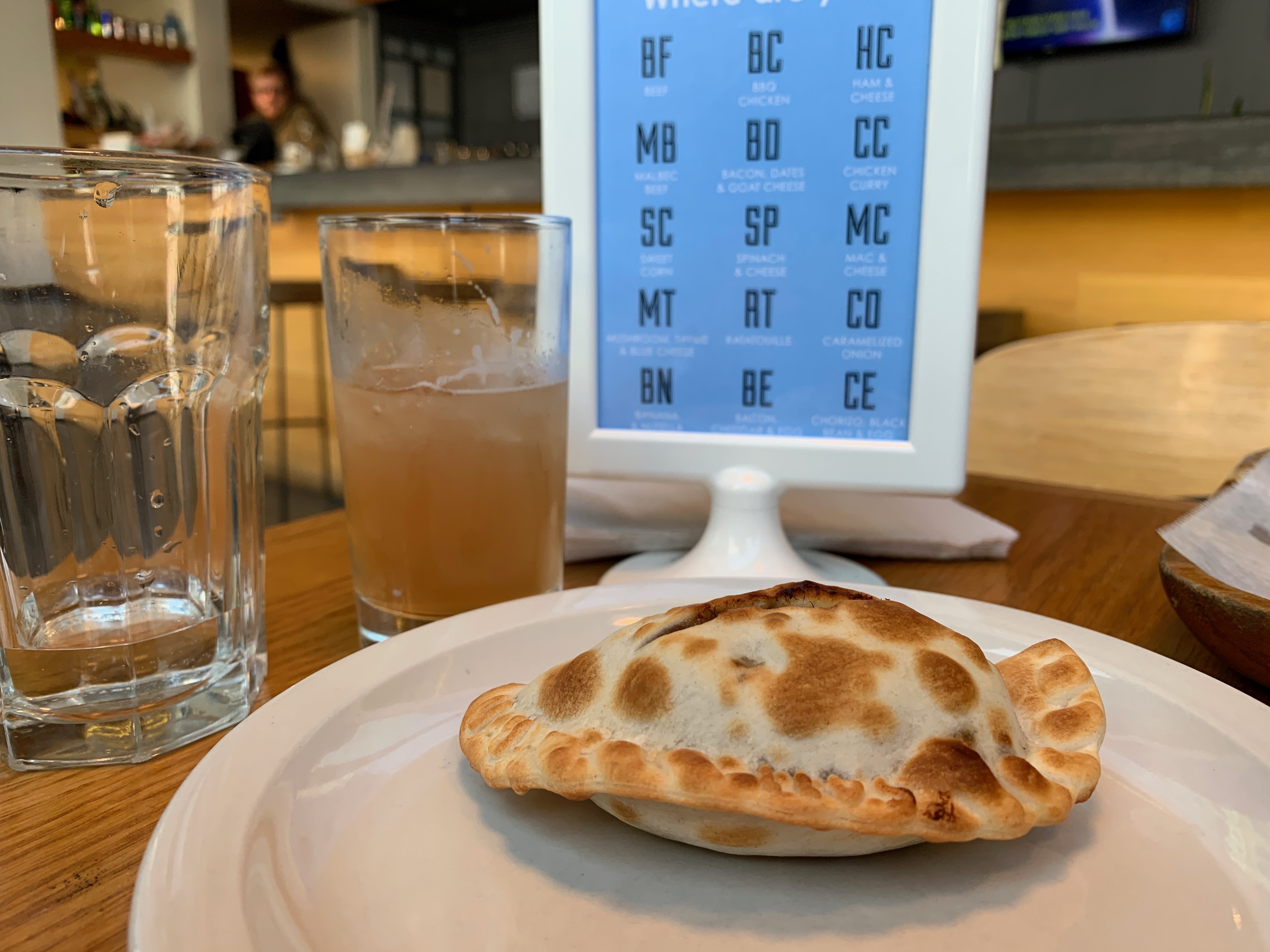 Close up of Empanada on Plate