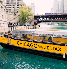 Chicago Water Taxi on the Water